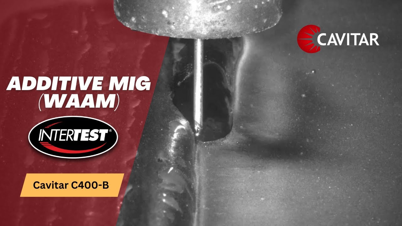 Additive MIG (WAAM) with real-time weld visualization using the Cavitar C400-B welding camera.