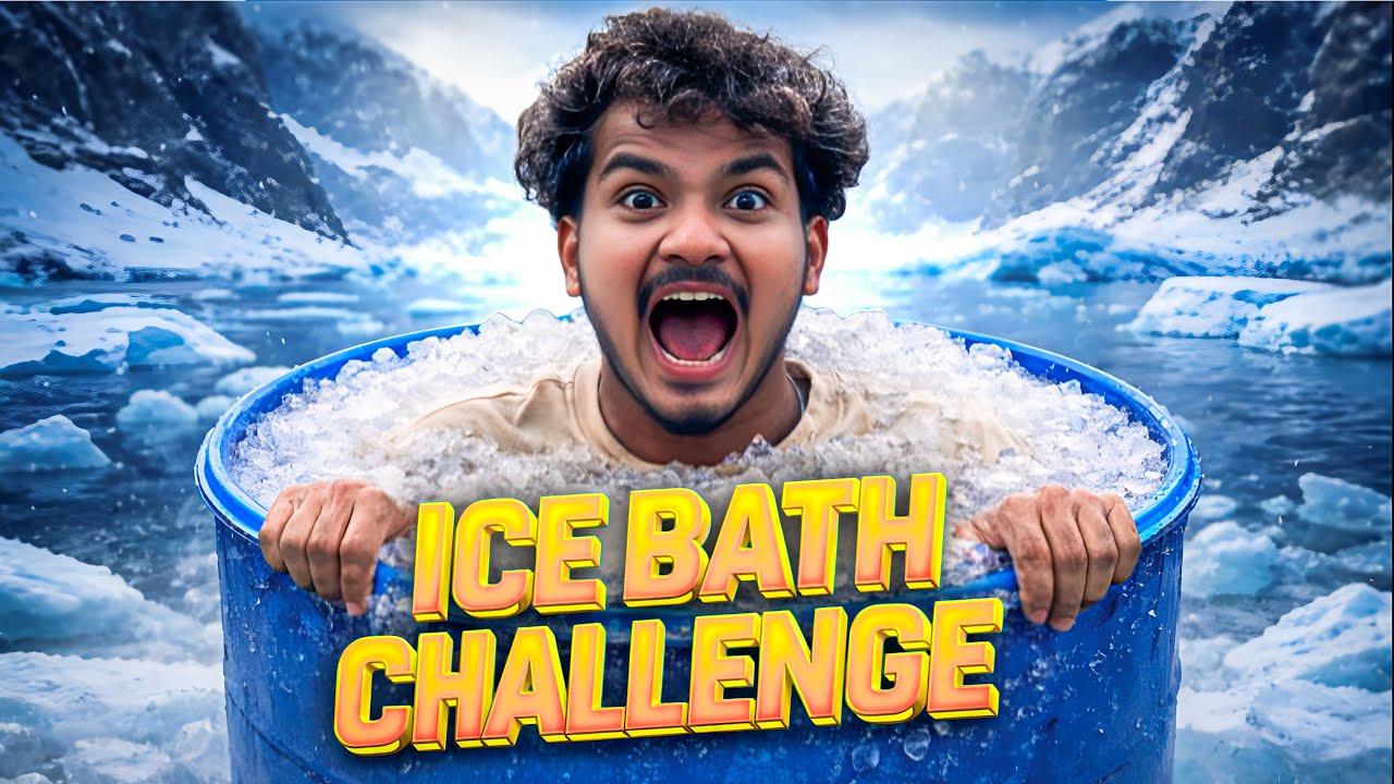 Who Can Survive Longest in ice Bath? 🥶 l winner gets Mystery Prize !