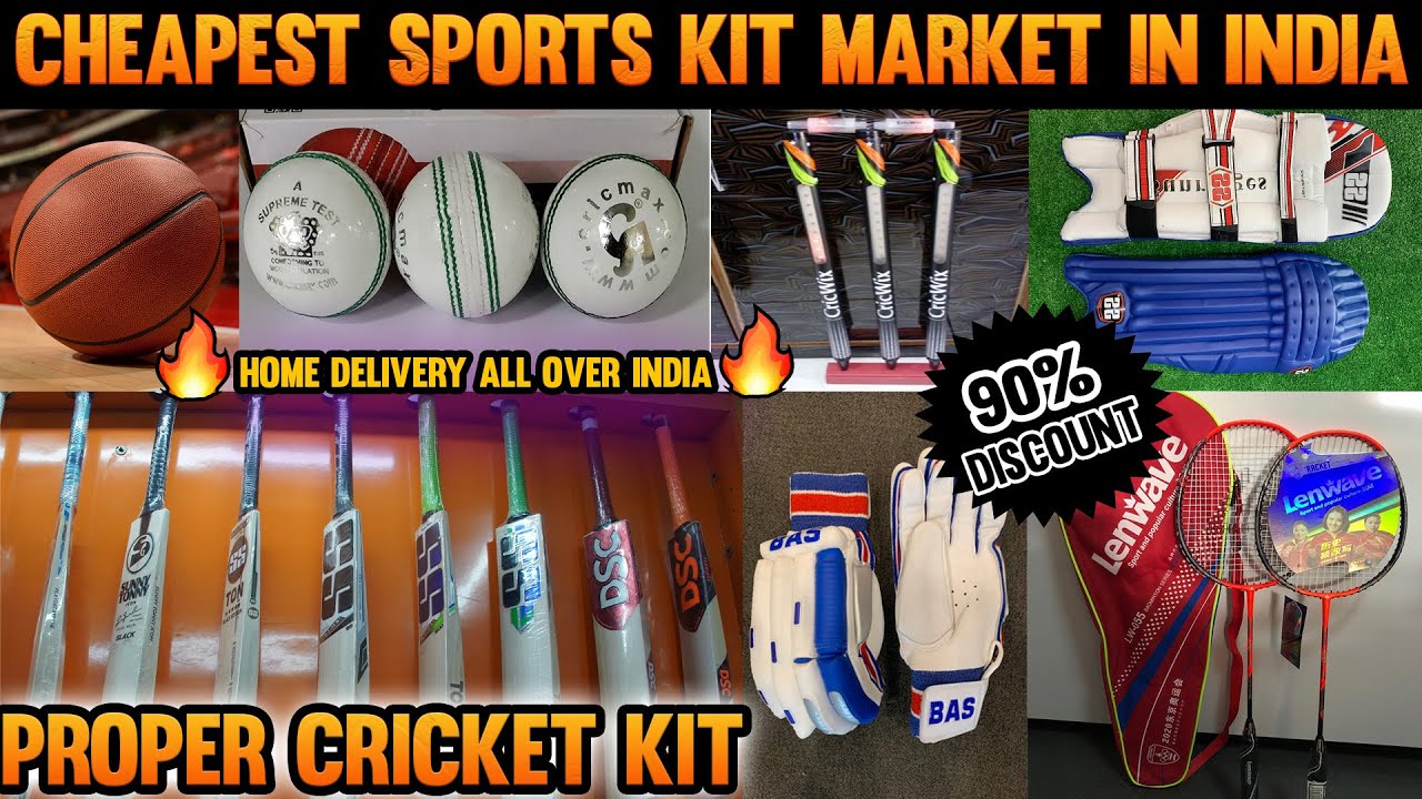 Cheapest Sports Equipments Delhi | Cheapest Leather Bat Market | Upto 90% Off | Delhi
