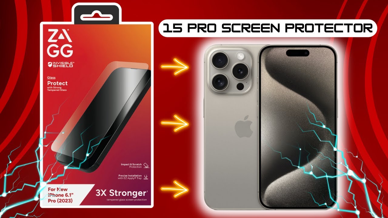 Защитное стекло ZAGG для iPhone 15 Pro: как установить