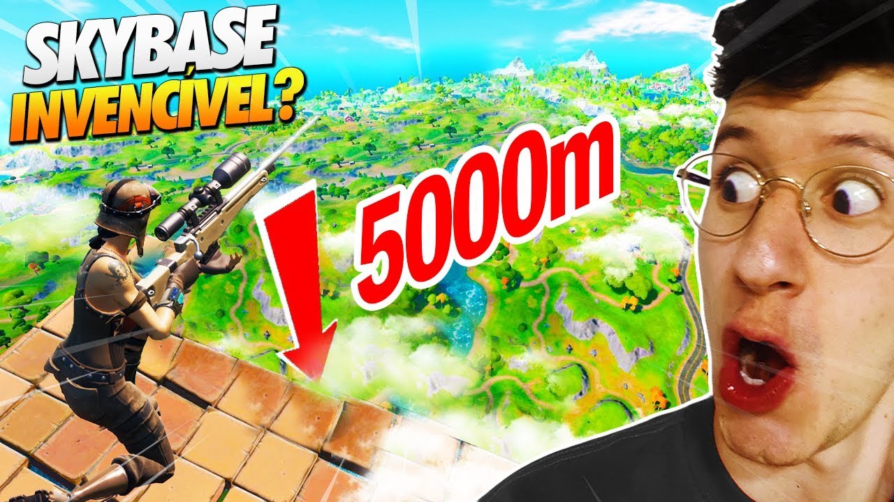 CAÍ DA ALTURA MAXIMA E SOBREVIVI! COMO? - FORTNITE