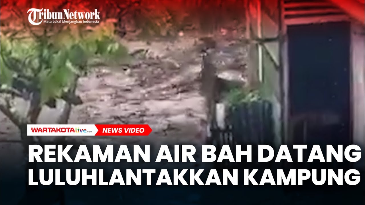 Rekaman Air Bah Datang Luluh Lantahkan Dua Desa di Batang Toru Tapanuli Selatan
