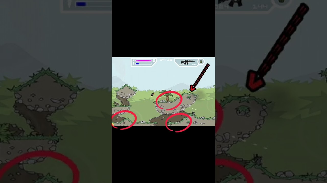 👀Mini Militia 4 Machete🔪Spawn Coincidence 😱 Classic #shorts