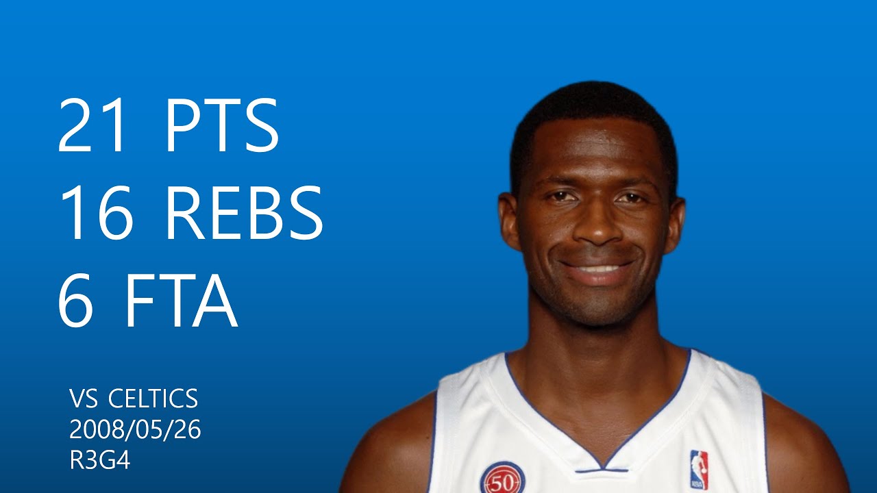 Antonio McDyess | 21 pts,16 rebs,6 fta | May 26,2008 | vs BOS,R3G4