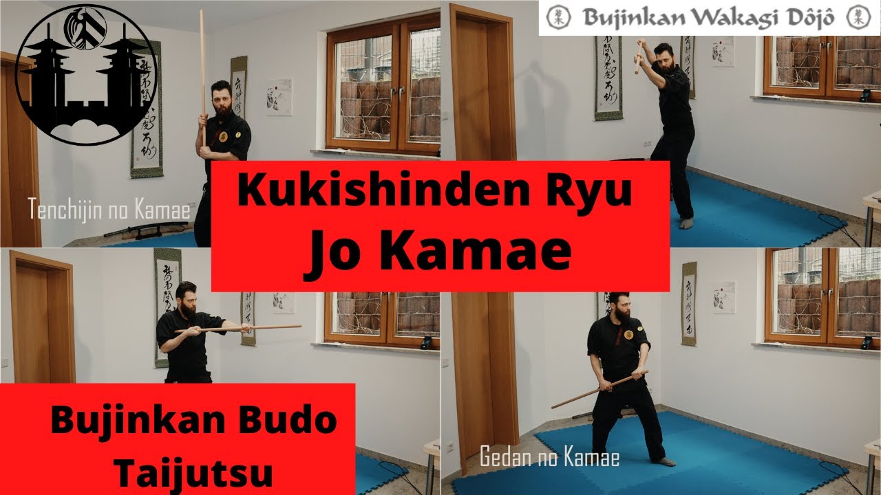 Jo Kamae aus der Kukishinden Ryu, Bujinjan Budo Taijutsu, Ninjutsu
