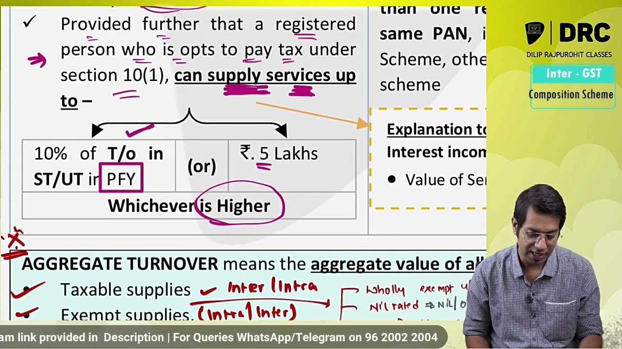 GST Revision | Lec 4 | Composition Scheme | CA & CMA Inter | English