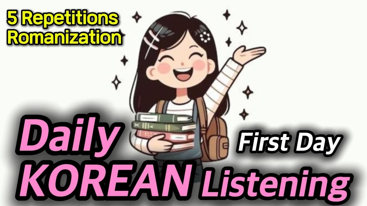 Korean Practice | First Day of University in Korea🎒  | (4-Step Method)