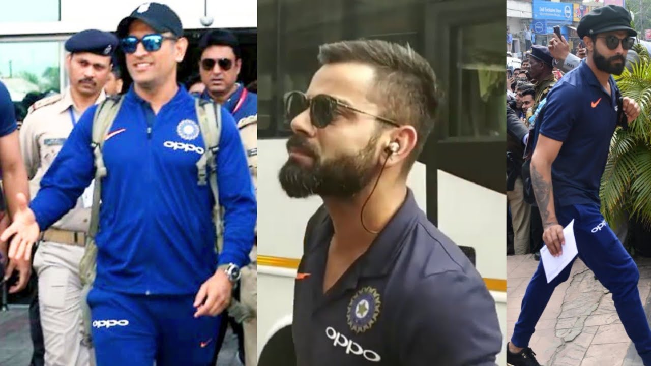 DHONI, VIRAT KOHLI, TEAM INDIA & AUS ARRIVED @ JSCA RANCHI FOR IND vs AUS 3rd ODI MATCH JSCA STADIUM