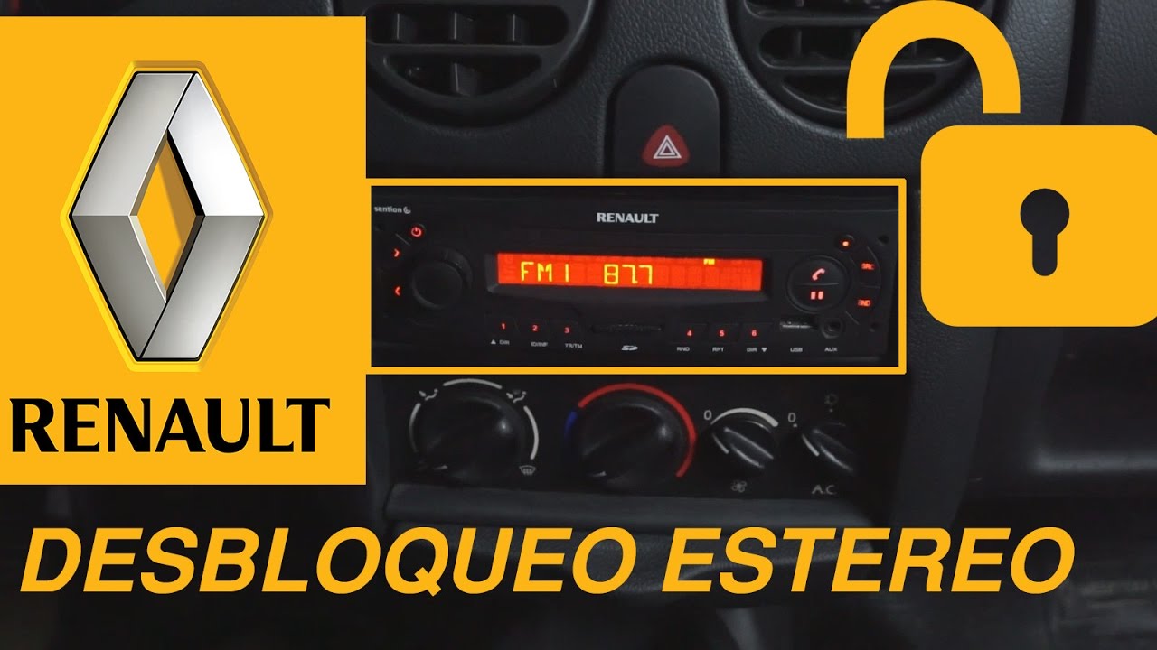 COMO QUITAR EL PITIDO DE ESTÉREO RENAULT  KANGOO Y OTROS (DESBLOQUEO)