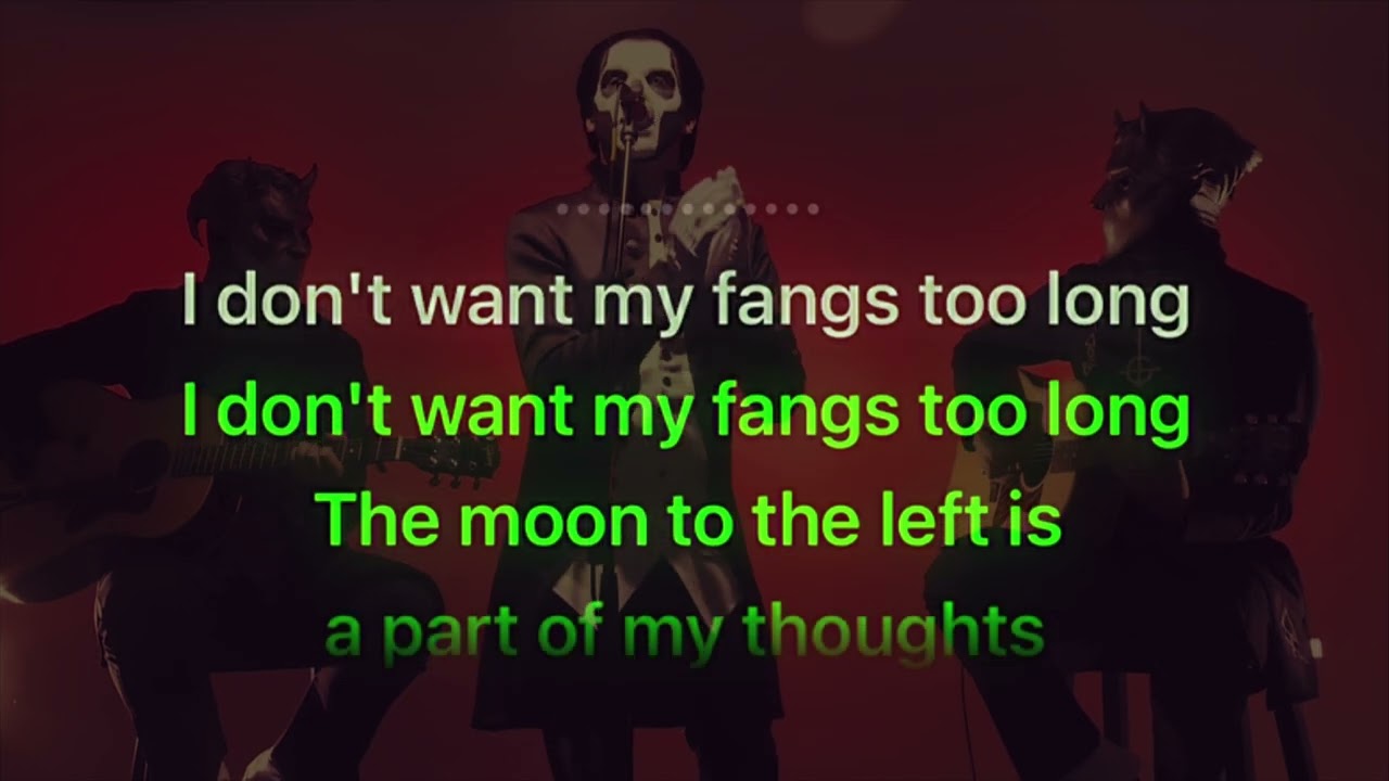 Ghost - If You Have Ghosts Acoustic (Karaoke version)