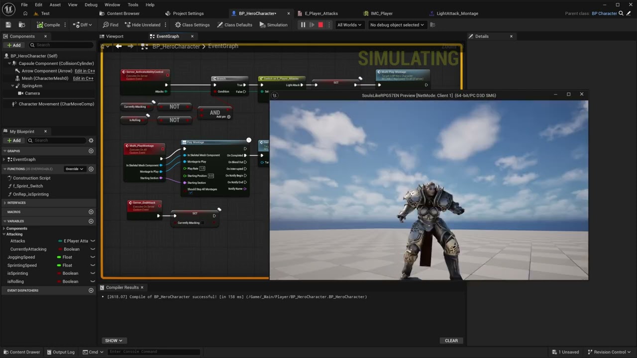 Create a Souls-like #Action #RPG with multiplayer in the #UnrealEngine5 ! #English #10 #diy