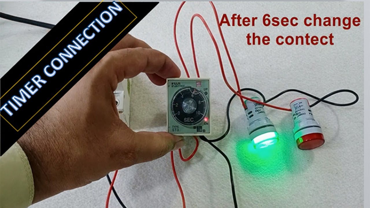 8 Pin Timer Connection and working.How to 220vac analog timer wiring.