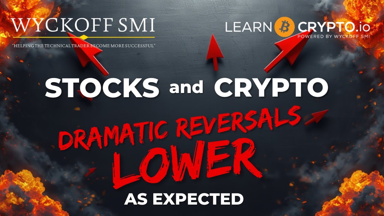 Stocks & Crypto Dramatic Reversals Down Today As Expected, What's Next??