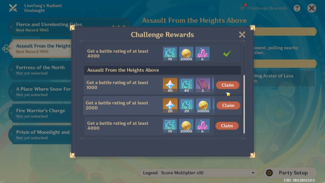 Homeward, He who caught the Wind+ all challenge