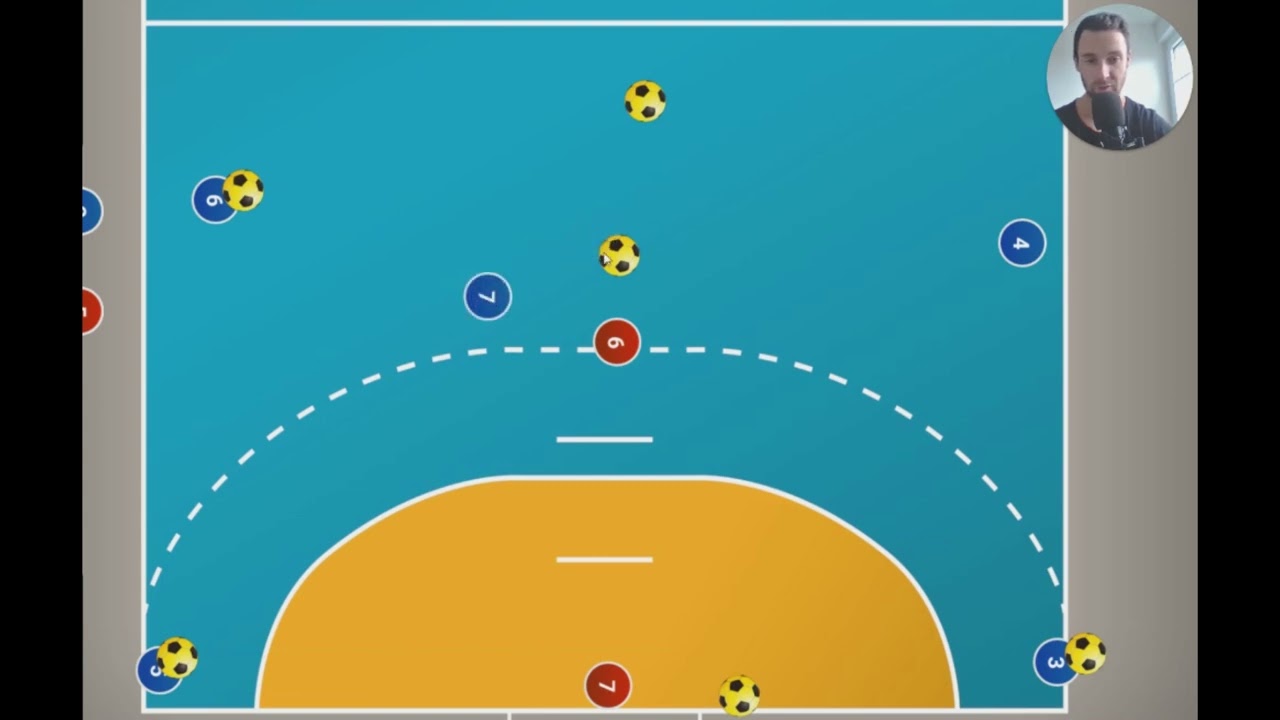 Handball Abwehrtraining - Zweik&auml;mpfe und Gegensto&szlig;