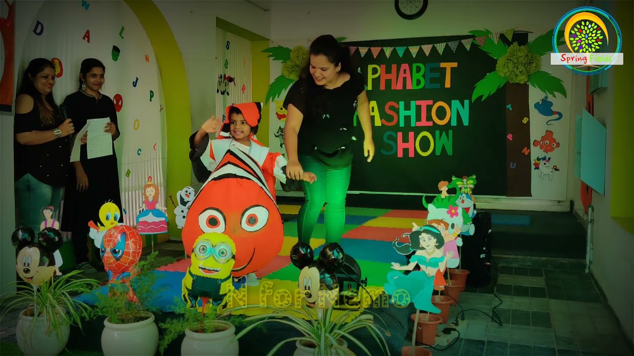 Alphabet fashion show
