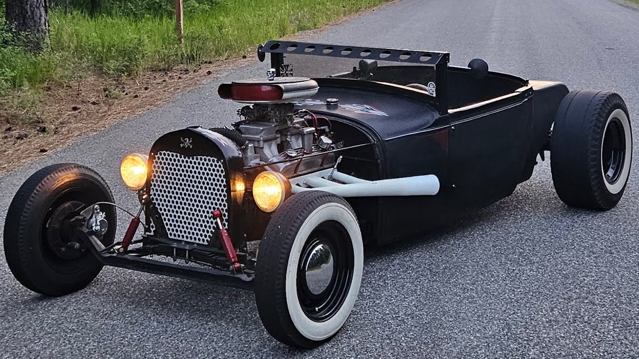 Cleaning up the Model A roadster rat rod interior 