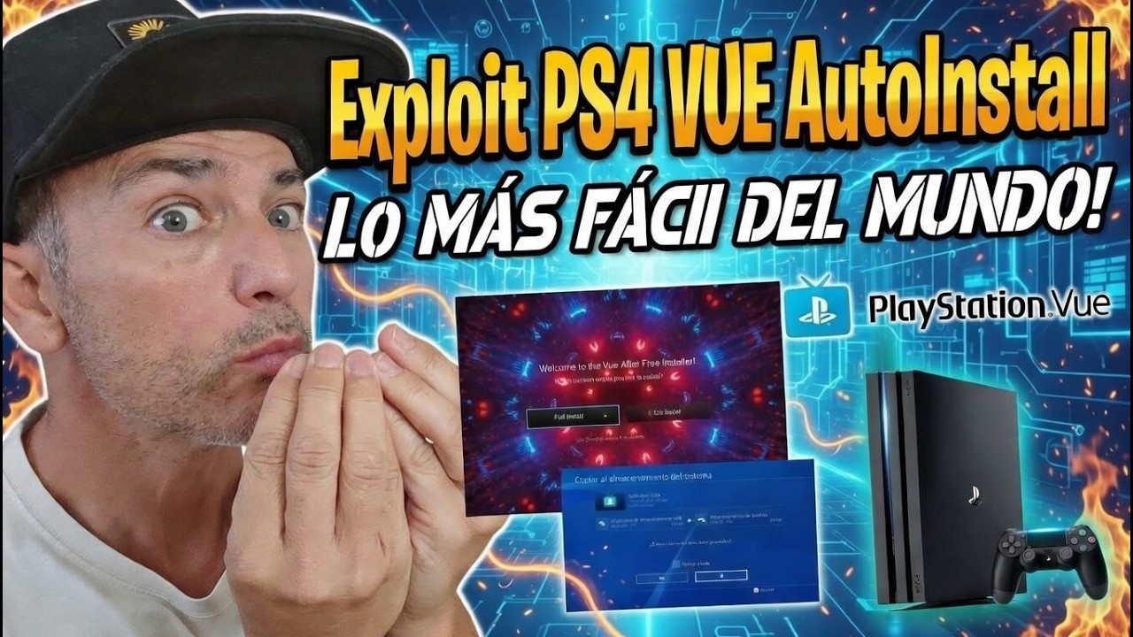 NUEVO Exploit PS4 VUE Auto Install! Esto SI QUE ES MARAVILLOSO y MÉGA FÁCIL - Suscribete para MÁS