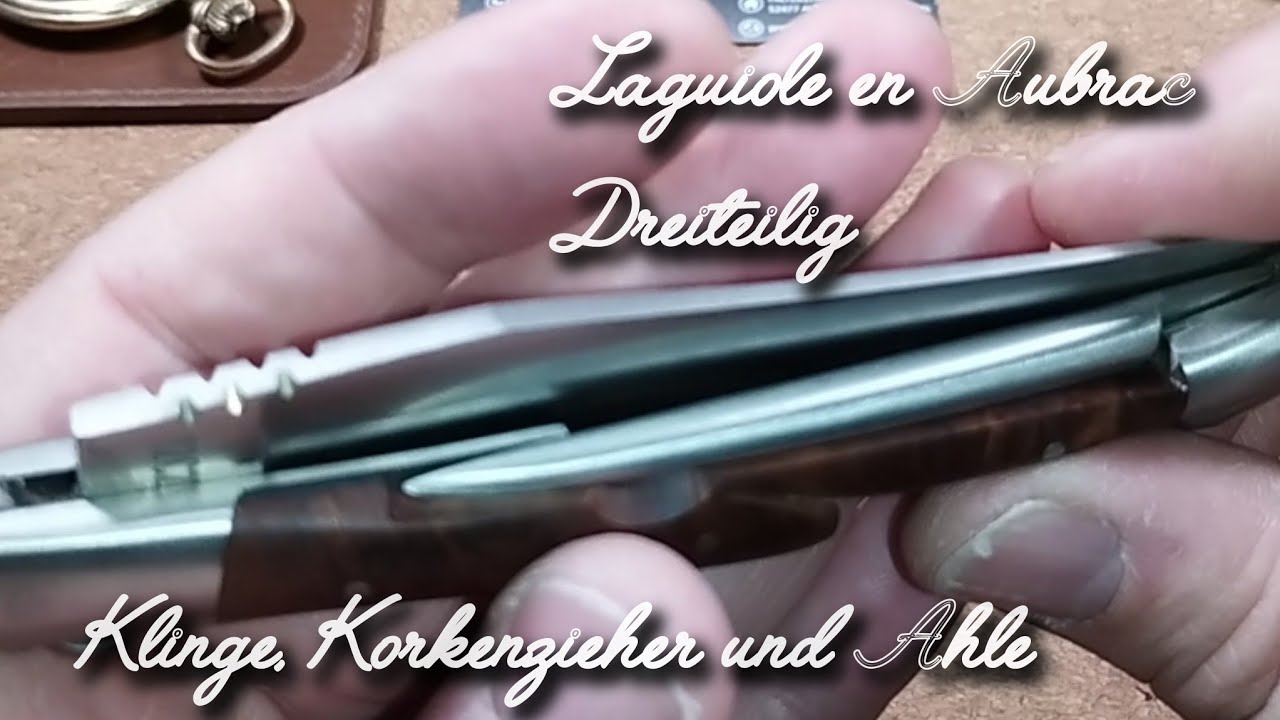 Laguiole en Aubrac dreiteilig - Klinge, Korkenzieher und Ahle/Thuja - schon etwas besonderes!