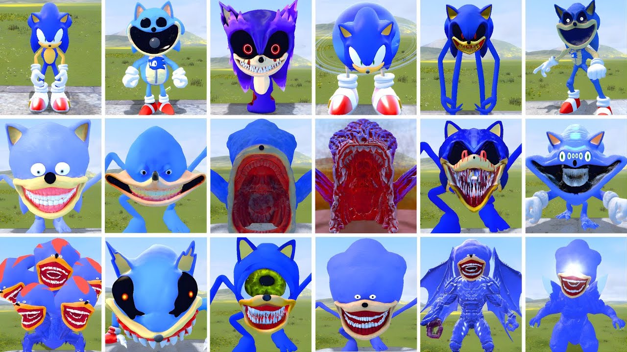 NEW EVOLUTION OF SONIC TAPES FAMILY WILL AMAZE YOU WITH THEIR POWER IN GARRY'S MOD!