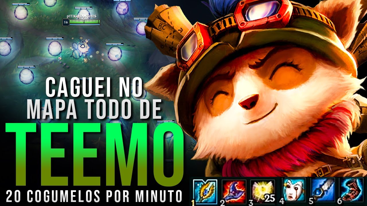 DESCOBRI UM JEITO DE CAGAR NO MAPA TODO DE TEEMO, SENSACIONAL!!