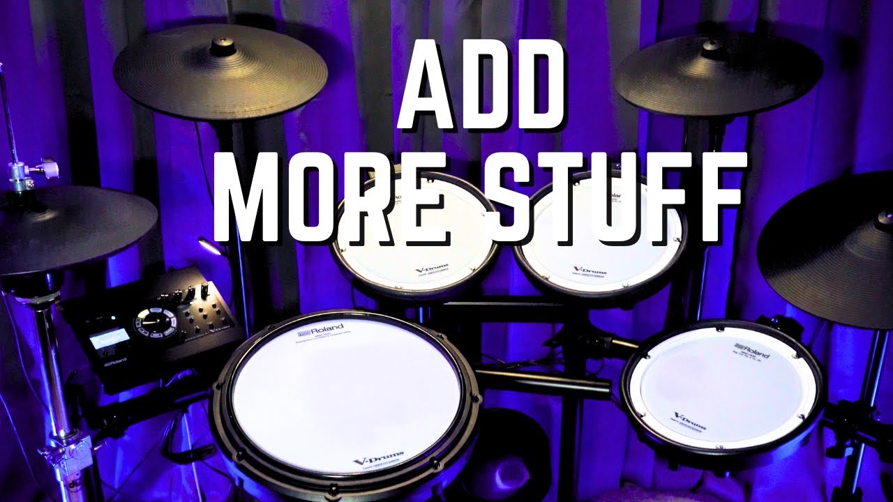 Как добавить барабаны и тарелки для расширения вашего комплекта Roland V-Drum TD-17 KVX2 | Пошаго...