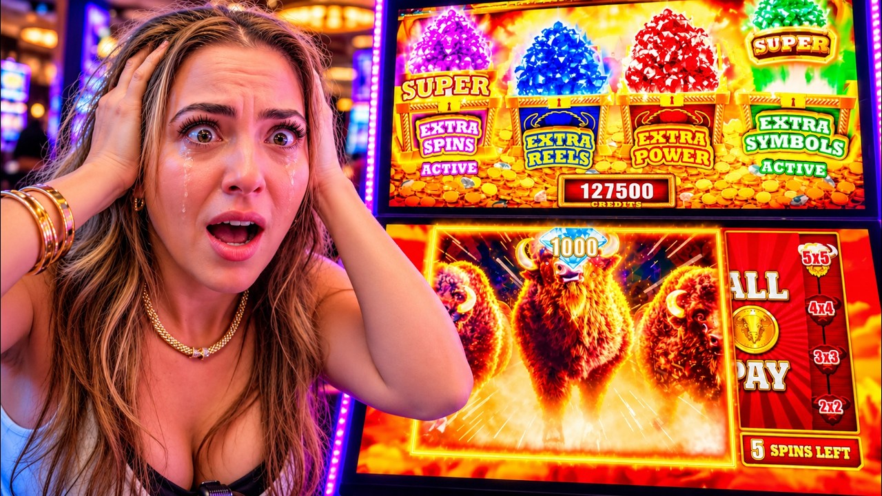 I WON MORE THAN THE GRAND JACKPOT On The NEWEST BUFFALO Game in Vegas!