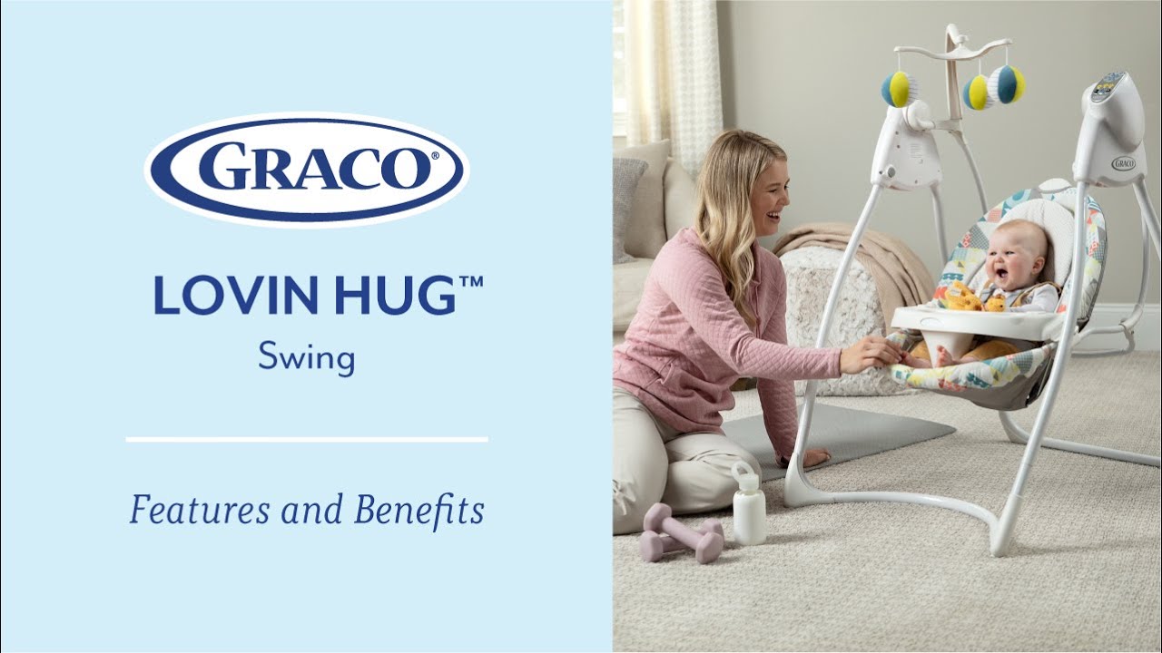 Keep baby soothed and relaxed with the Graco Lovin' Hug&trade; Swing