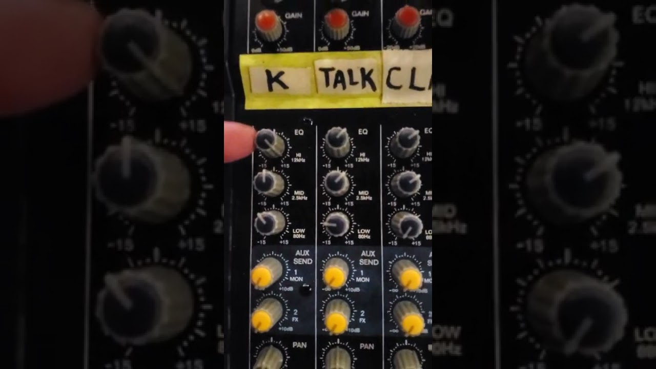 In-ear mixer for drum monitor mix: simple metronome click setup