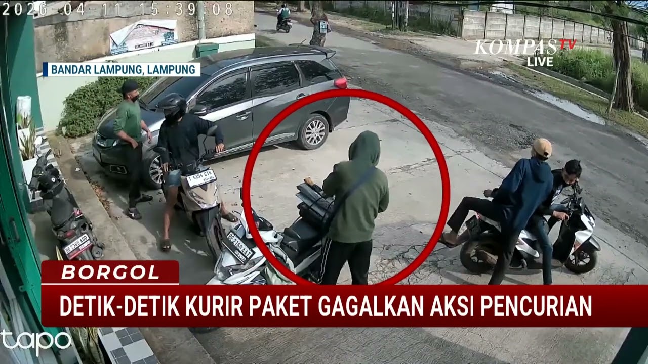 Kurir Paket Di Bandar Lampung Berhasil Gagalkan Aksi Pencurian Sepeda Motor