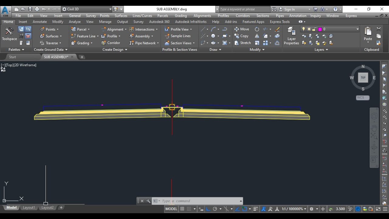 Subassembly Shape Creation From Polyline in Civil 3D