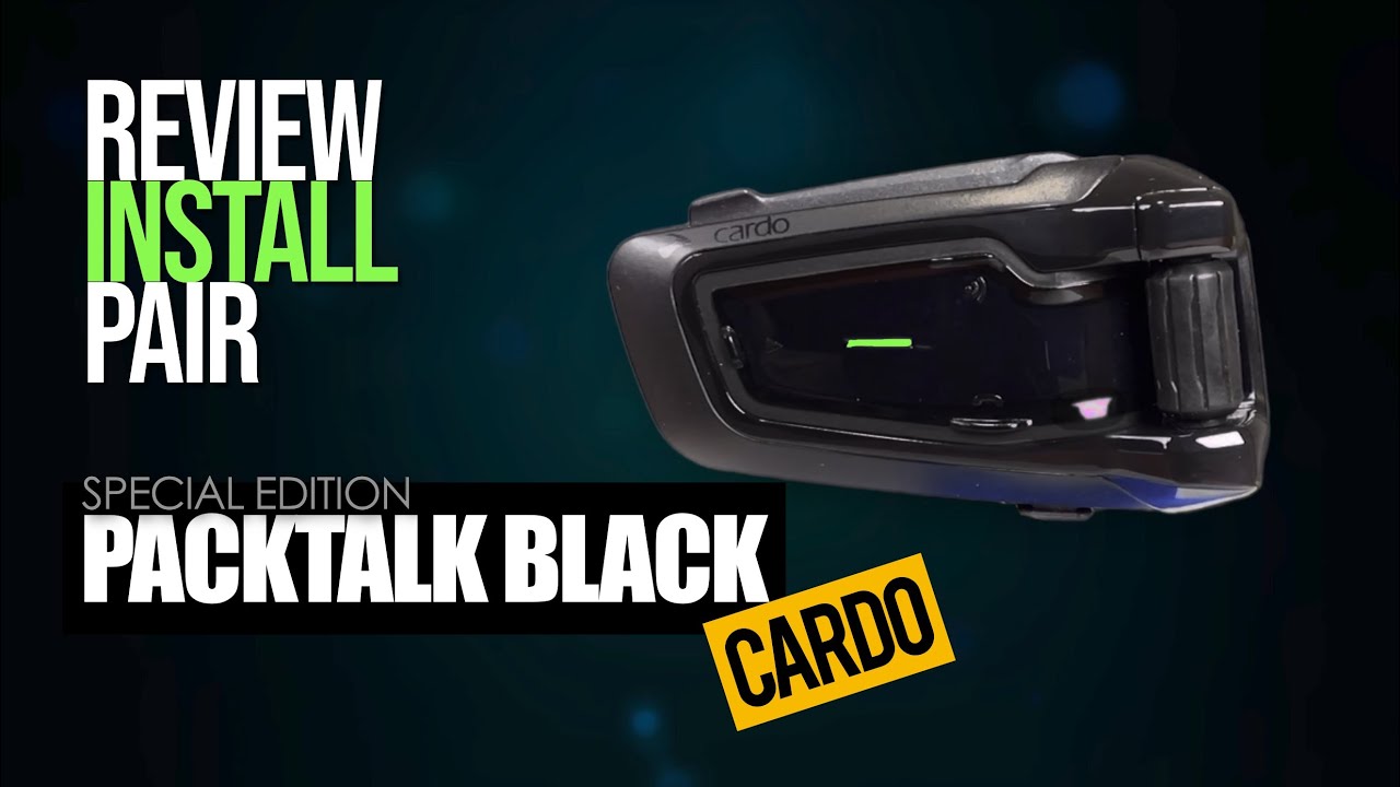 Cardo PackTalk Black Installation and Review | Cruiseman Reviews | CruisemansGarage.com