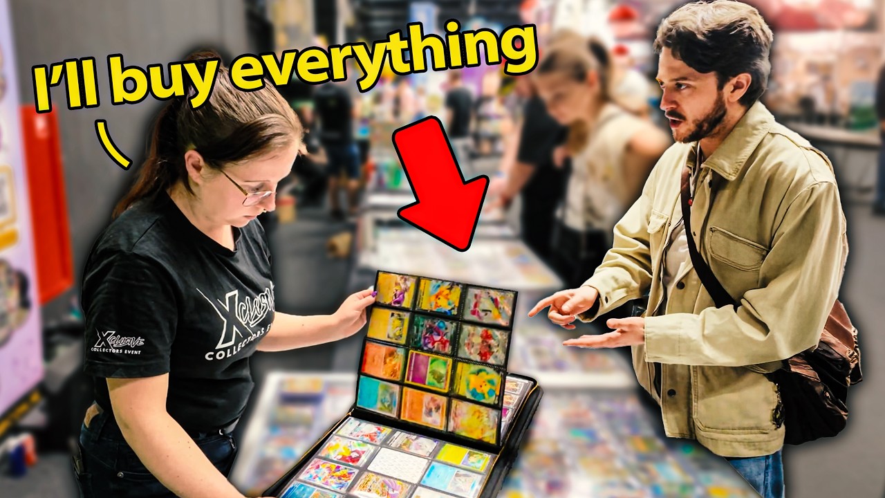 Buyer POV Pokemon Card Show - HUGE Coin Flips, Deals and Trades