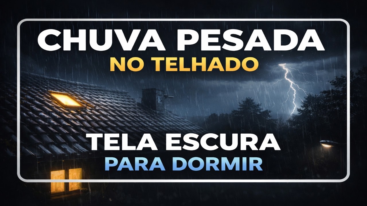 🌧️ Chuva Constante para Relaxar • Ambiente Perfeito para Dormir