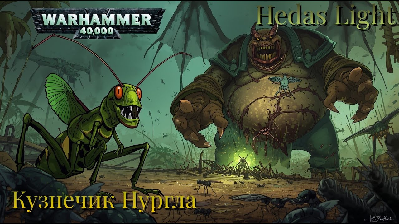Hedas Light - В траве сидел кузнечик Нургла AI Song/2026 Cover-стих (Warhammer 40000 song)