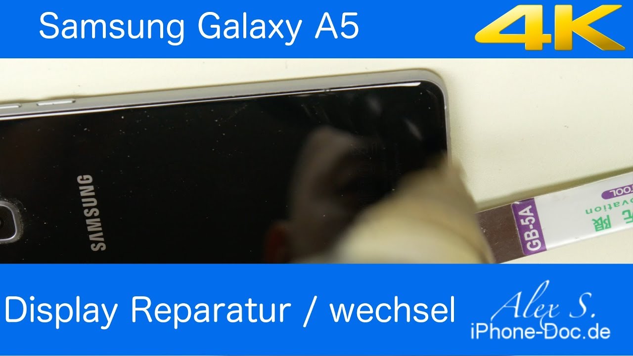 samsung Galaxy A5 2016 display wechseln Reparatur 4k deutsch