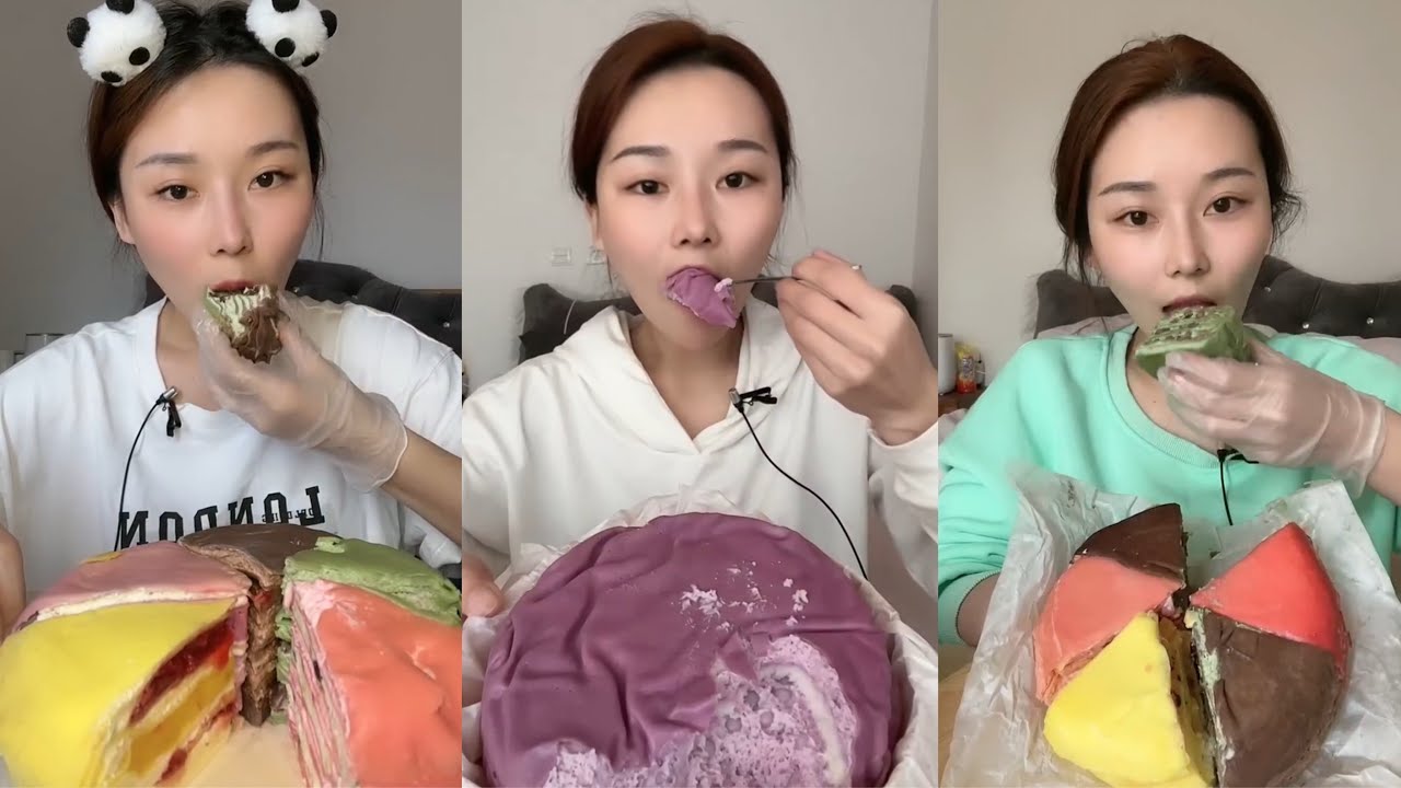 ASMR MUKBANG - MUKBANG SOUND - MILLE CREPE CAKE EATING