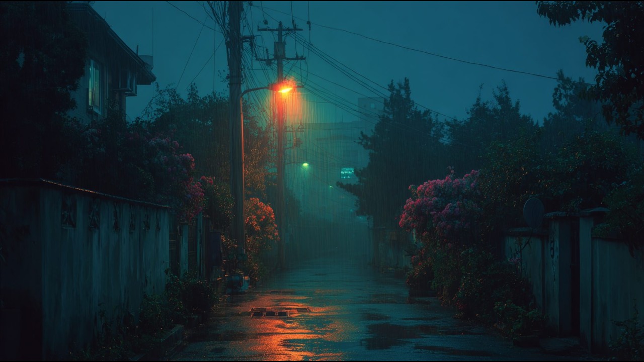 Rainfall in the Quiet Alley