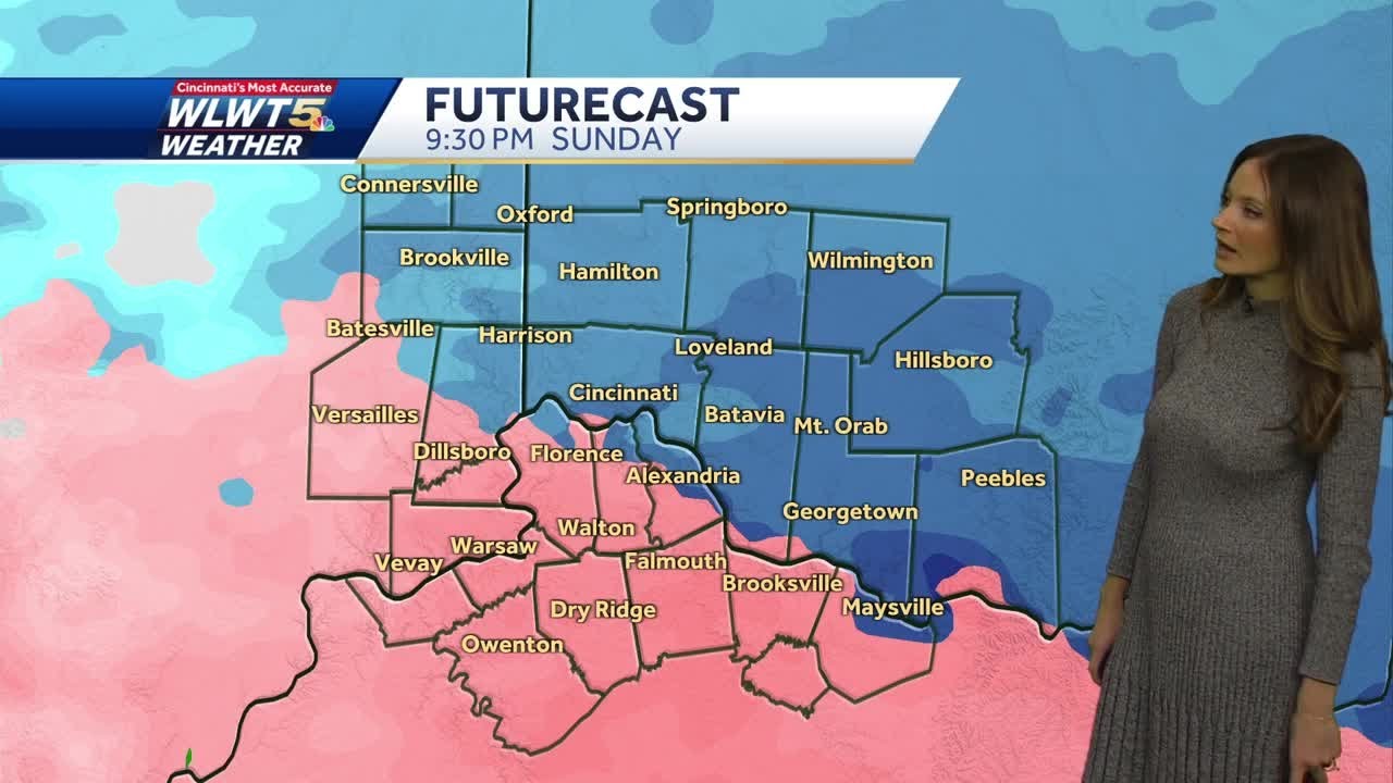 Snow accumulating as winter storm moves in