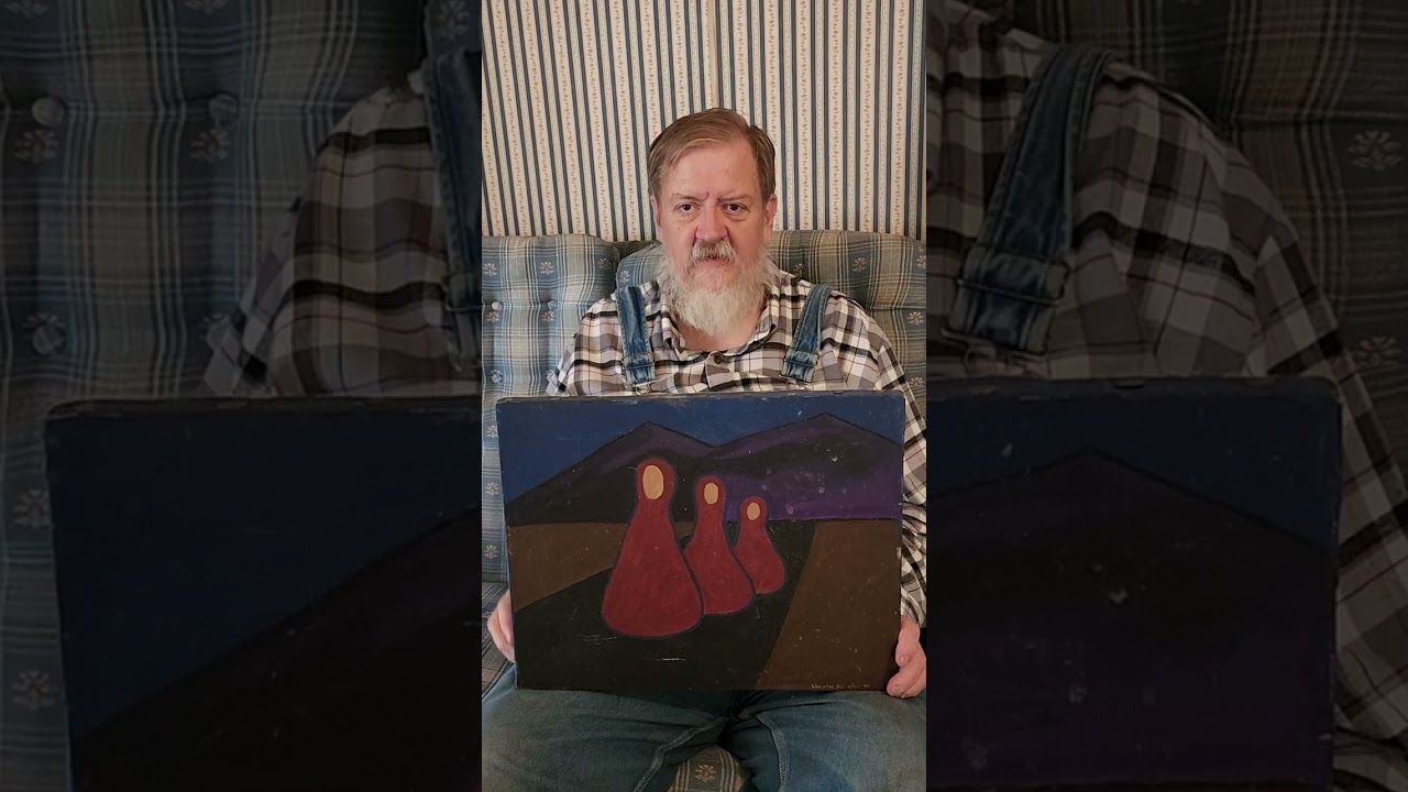From the Vault of Charlie Dingler: The Refugees painting 