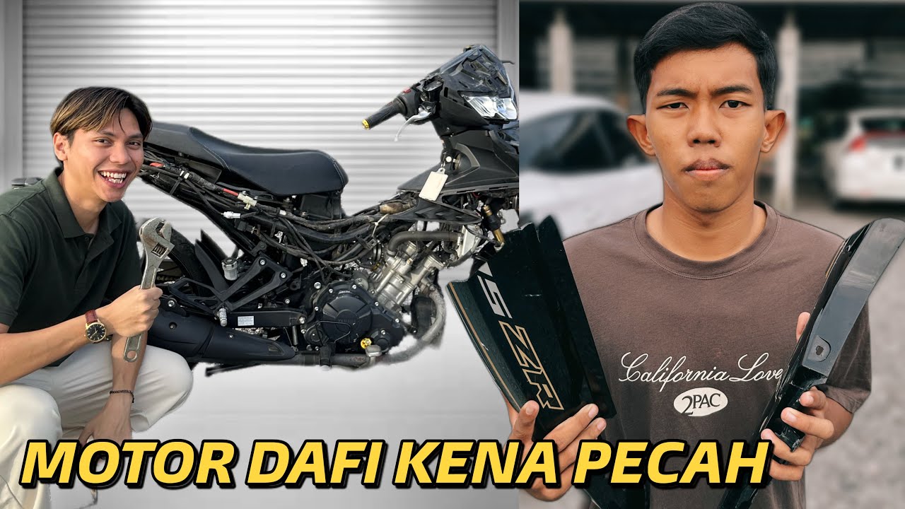 ABANG PRANK ROSAKKAN COVERSET MOTOR DAFI! 
