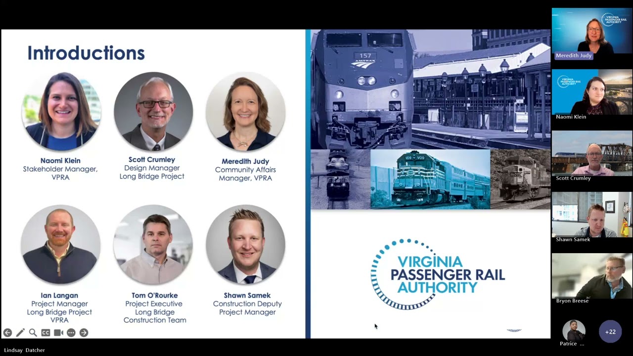 Long Bridge Project Community Advisory Group CAG Meeting #3 – Washington, DC