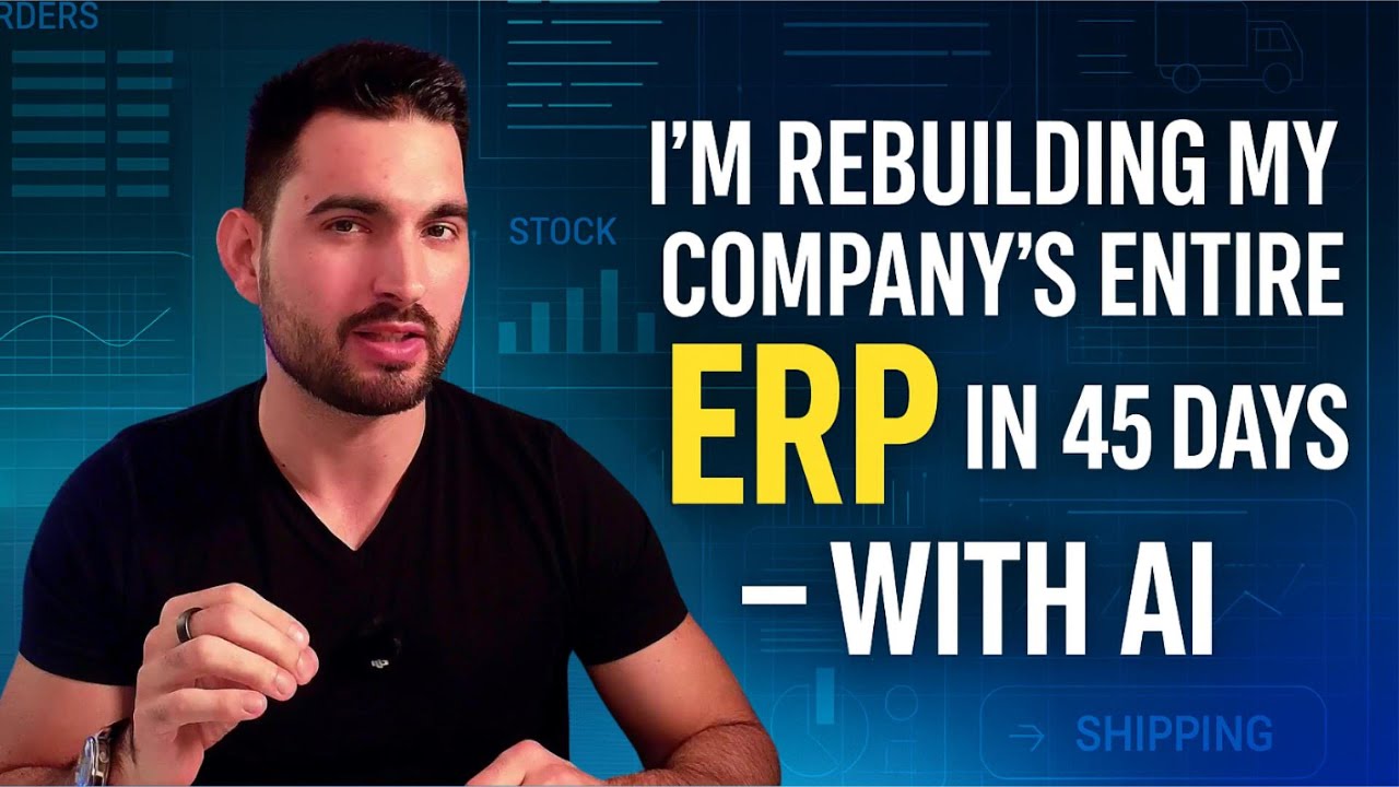 I&rsquo;m Rebuilding My Company&rsquo;s Entire ERP in 45 Days &mdash; With AI