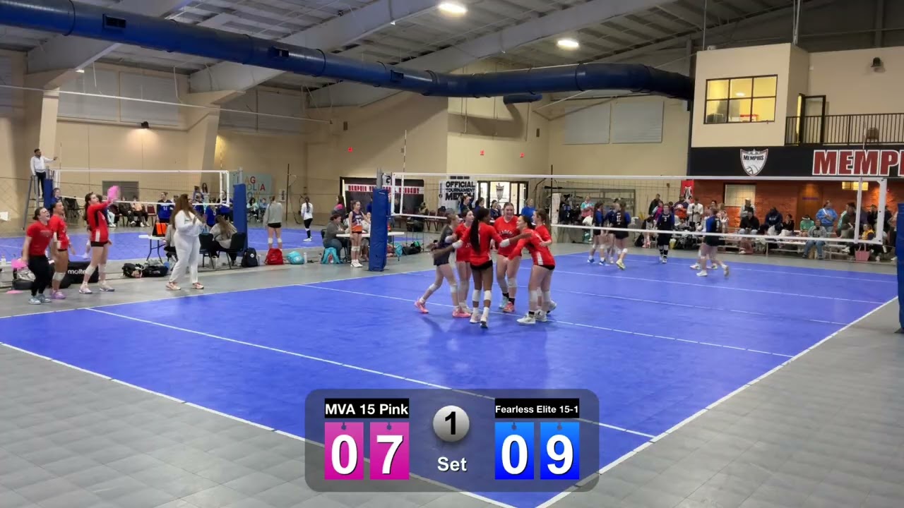 MVA 15 Pink vs Fearless Elite 15-1 day 2 match 2 set 1