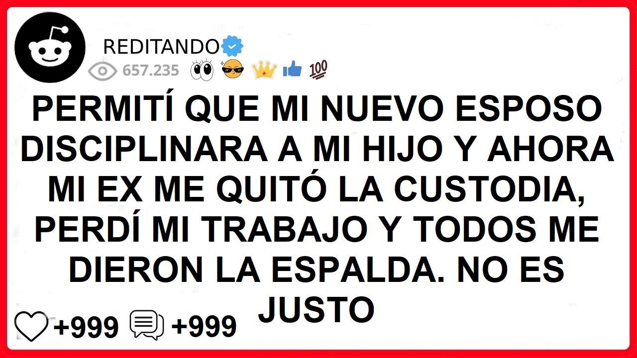 PERMITÍ QUE MI NUEVO ESPOSO DISCIPLINARA A MI HIJO Y AHORA MI EX ME QUITÓ LA CUSTODIA, PERDÍ MI