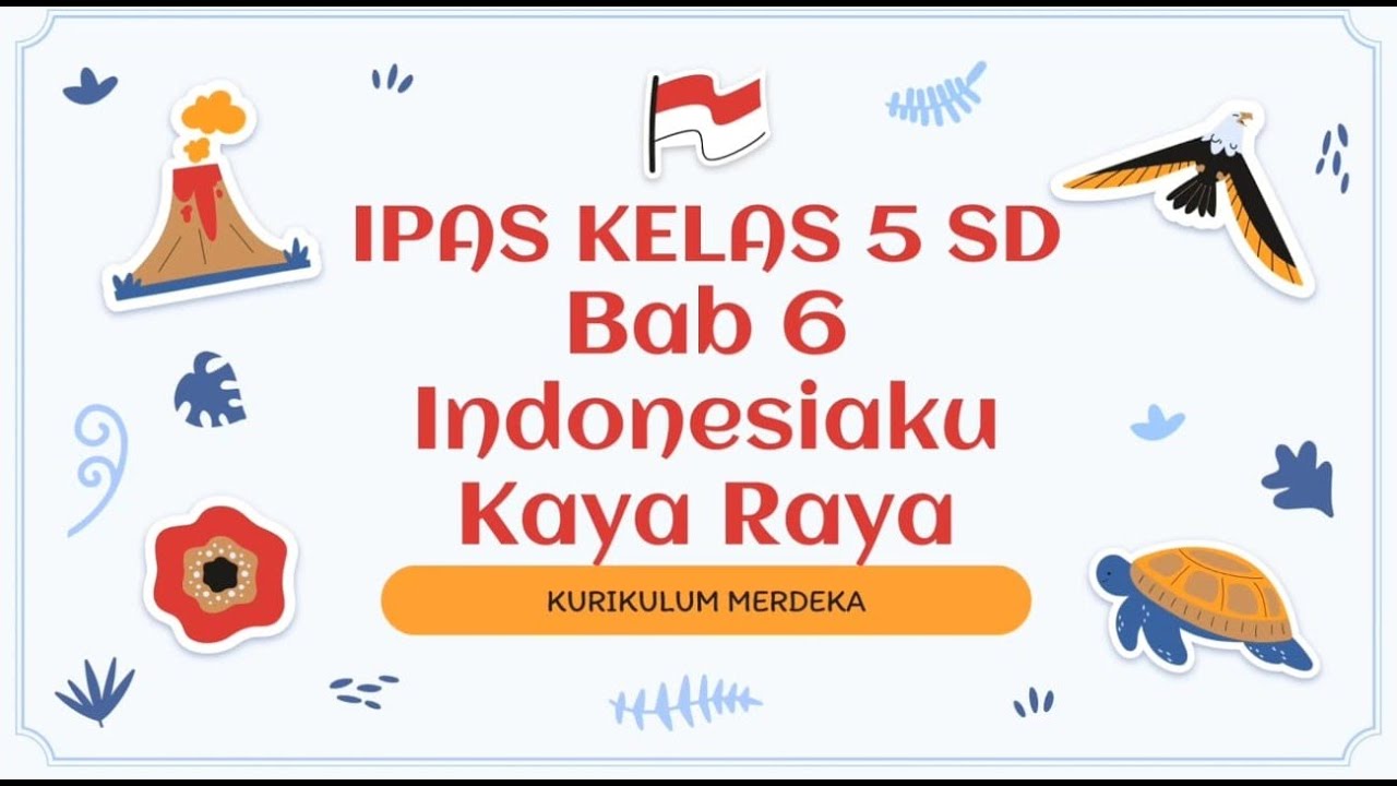 IPAS Kelas 5 SD - Bab 6 Indonesiaku Kaya Raya | Topik A, B dan C | Kurikulum Merdeka