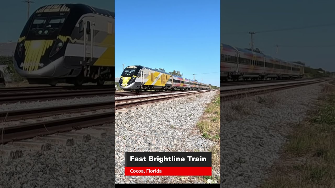 Experience The Speed Of The Brightline Train In Cocoa, Florida