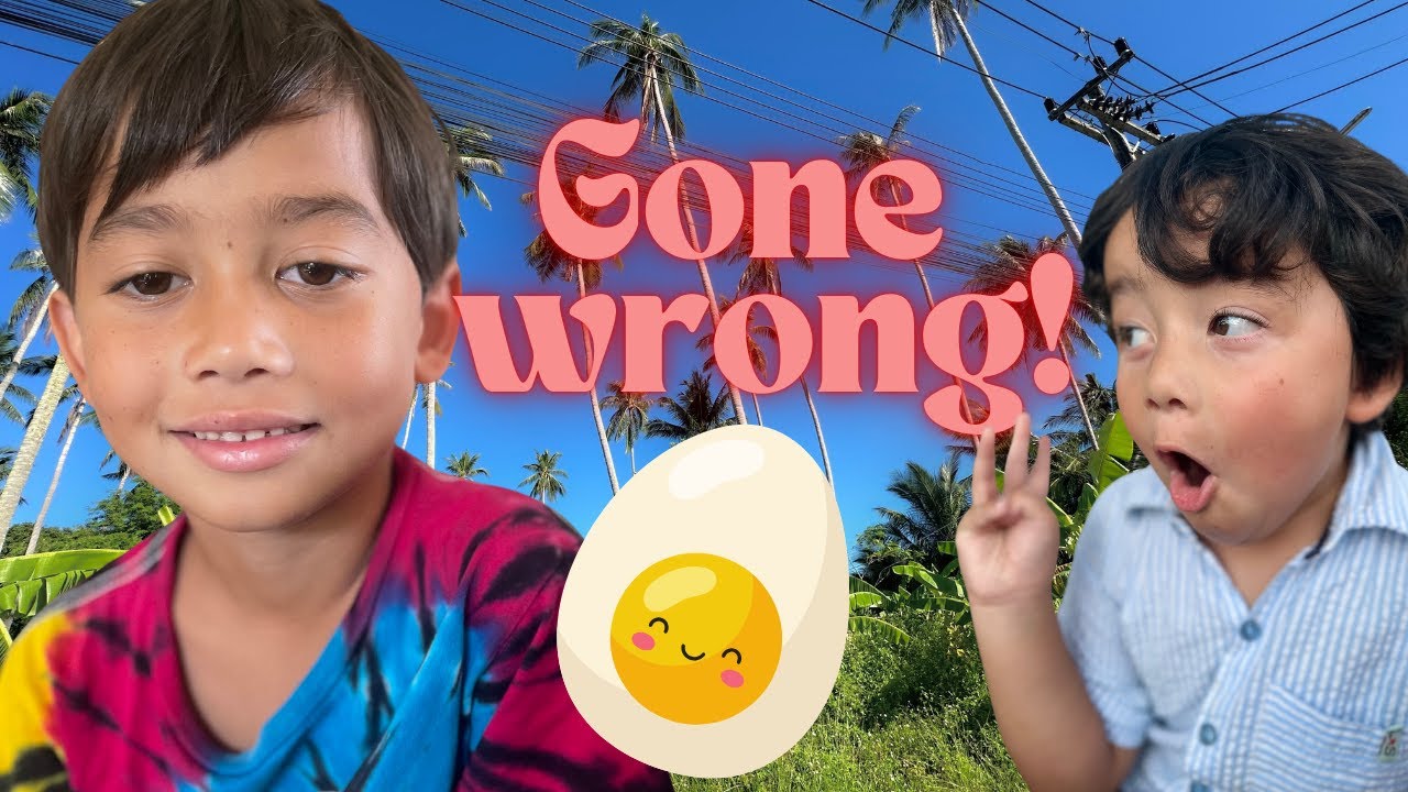 bouncy egg science experiment- Luke's first YouTube video