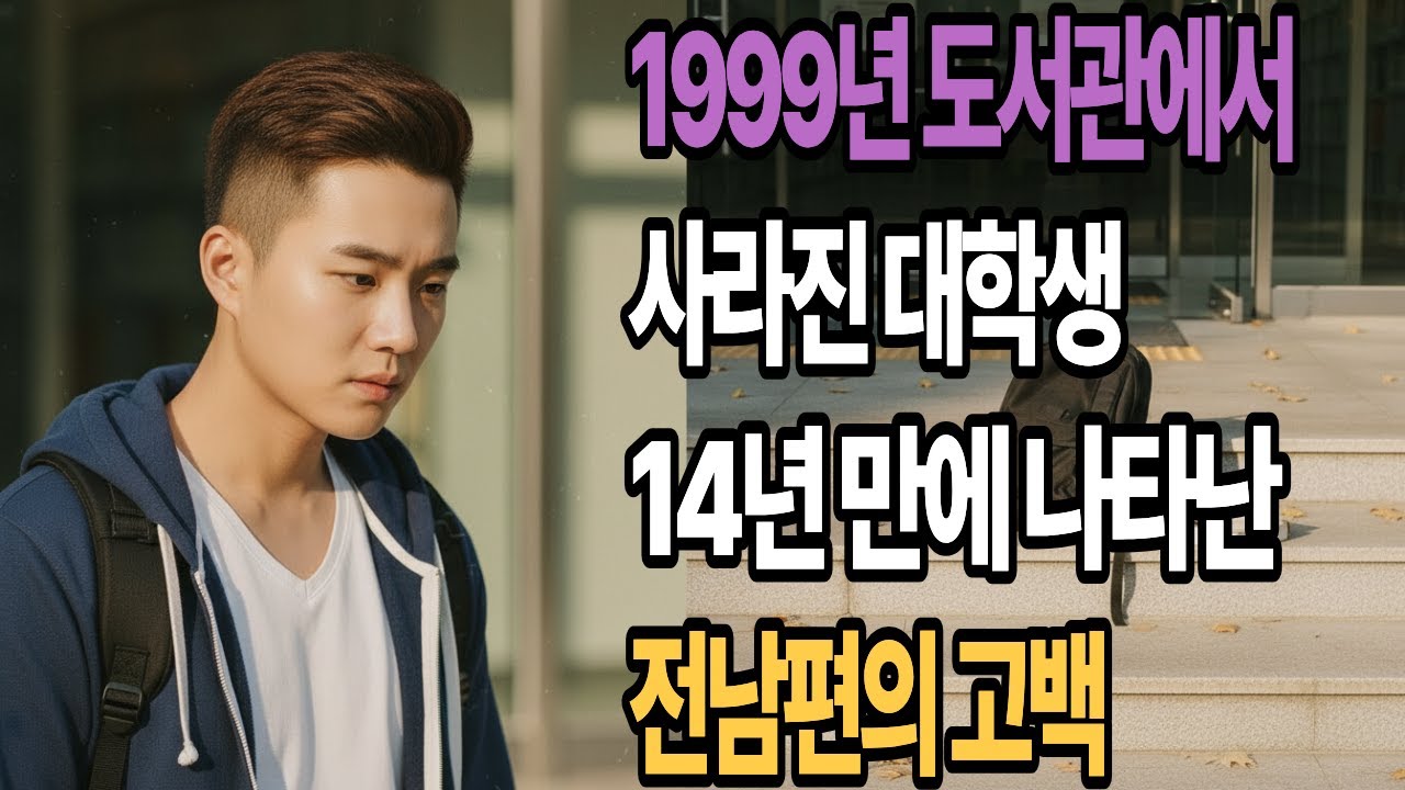 1999년 도서관에서 사라진 대학생, 14년 만에 나타난 전남편의 고백