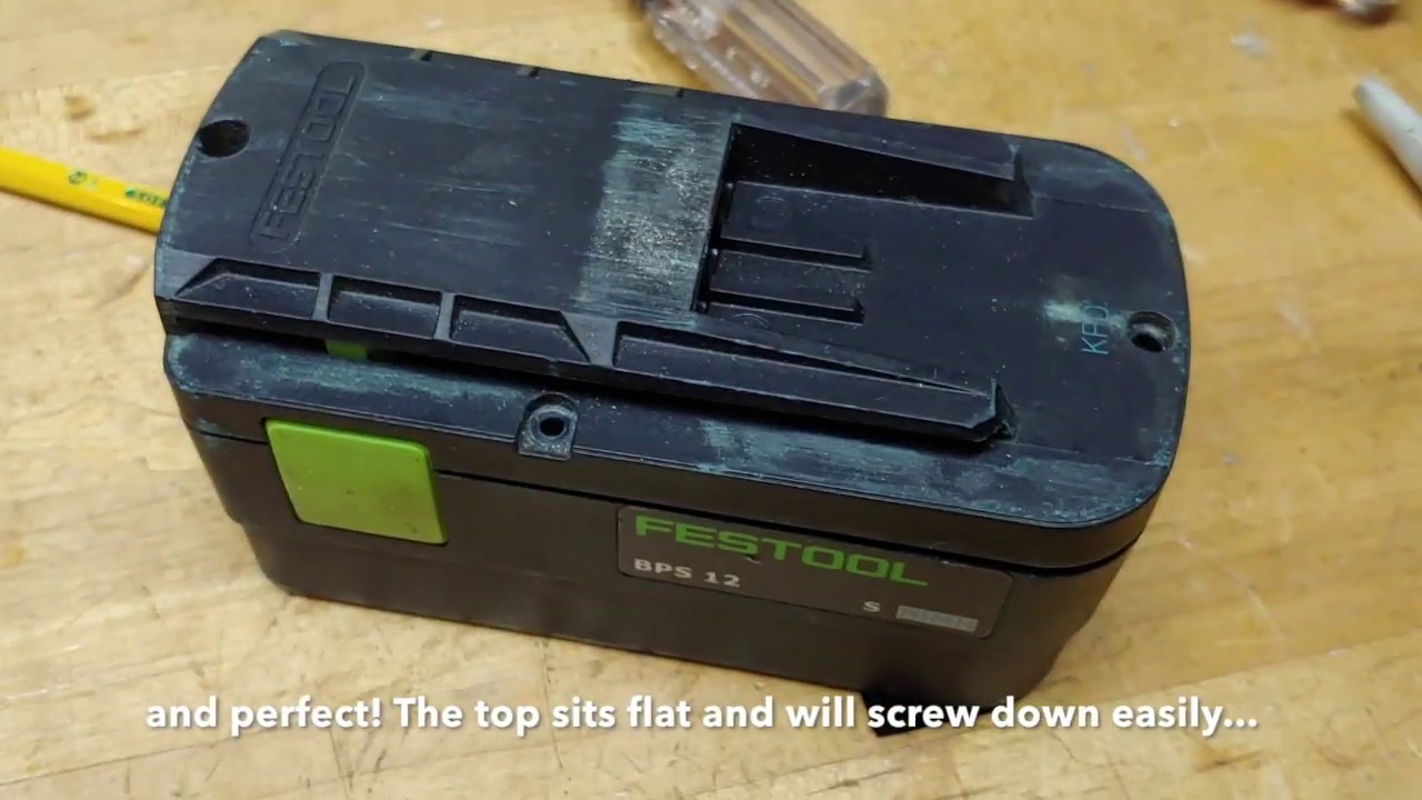 Festool C12 Cordless Drill BPS12 Generic Battery Swap into a Festool BPS 12 Case. Resurrect your C12